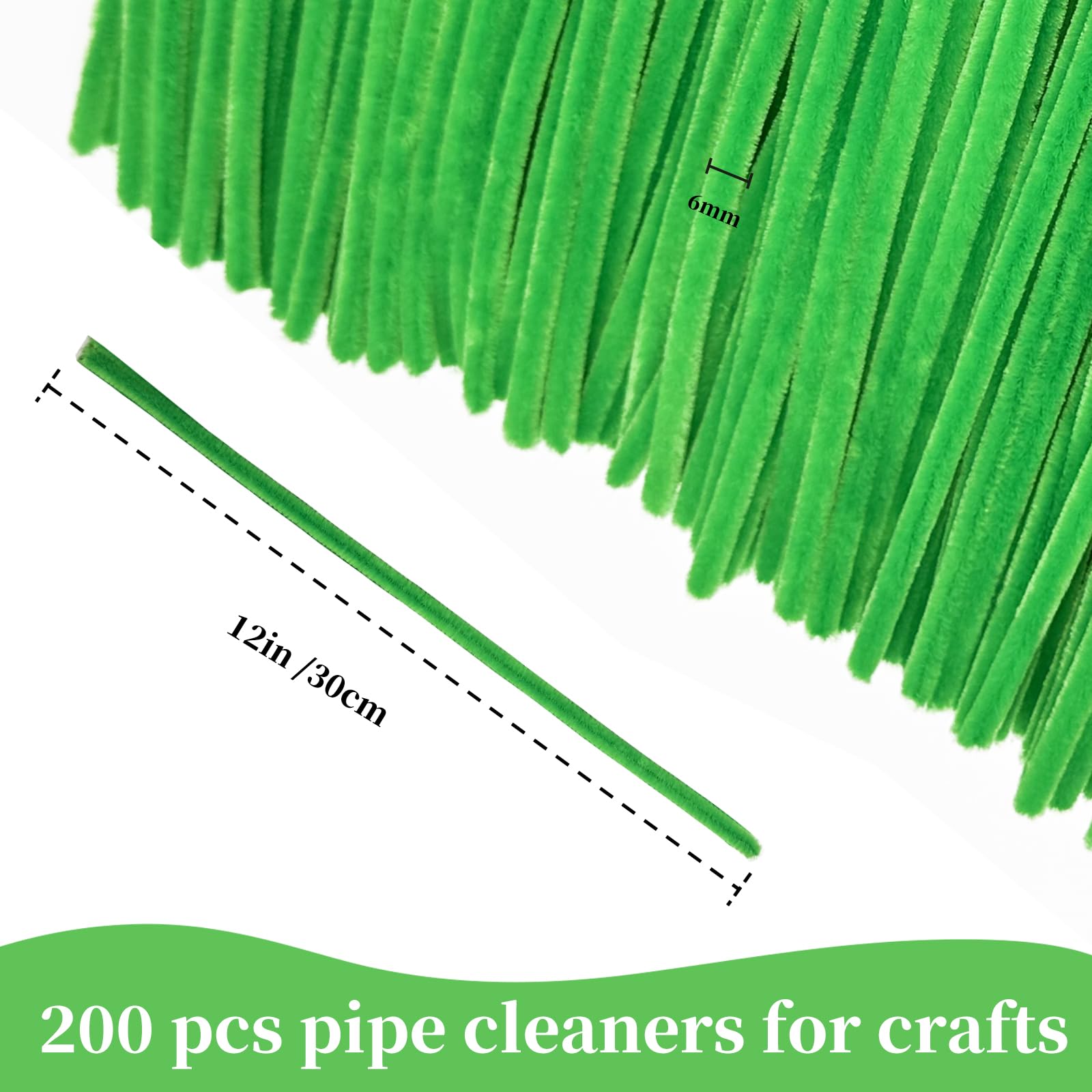 Pipe Cleaners Craft Bulk,Kids Toys & Games Gifts,200pcs Arts Crafts,Chenille Stems Art Supplies for Projects Creative DIY Room Decor,Christmas Decorations,Juegos para Niños Fidget Toys for Ages 5-7