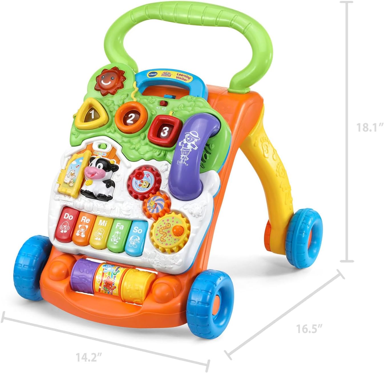 VTech Sit-to-Stand Learning Walker (Frustration Free Packaging), Blue