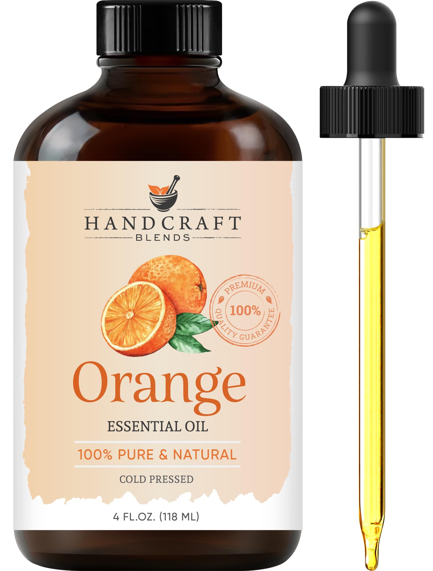 Handcraft Blends Peppermint Essential Oil – Huge 4 Fl Oz – 100% Pure and Natural – Premium Grade Essential Oil for Diffuser and Aromatherapy, Skin, Massage, Candle and Soap Making Fragrance