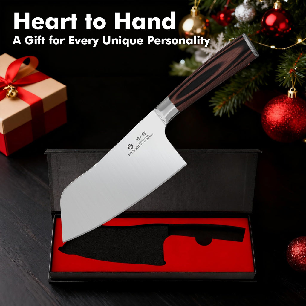 imarku Chef Knife 7 Inch Kitchen Knife Ultra Sharp Santoku Knife - High Carbon Japanese Chefs Knife, Kitchen Gadgets 2025, Apartment Essentials, Birthday Gifts for Him Her, Best Gifts for Women Men