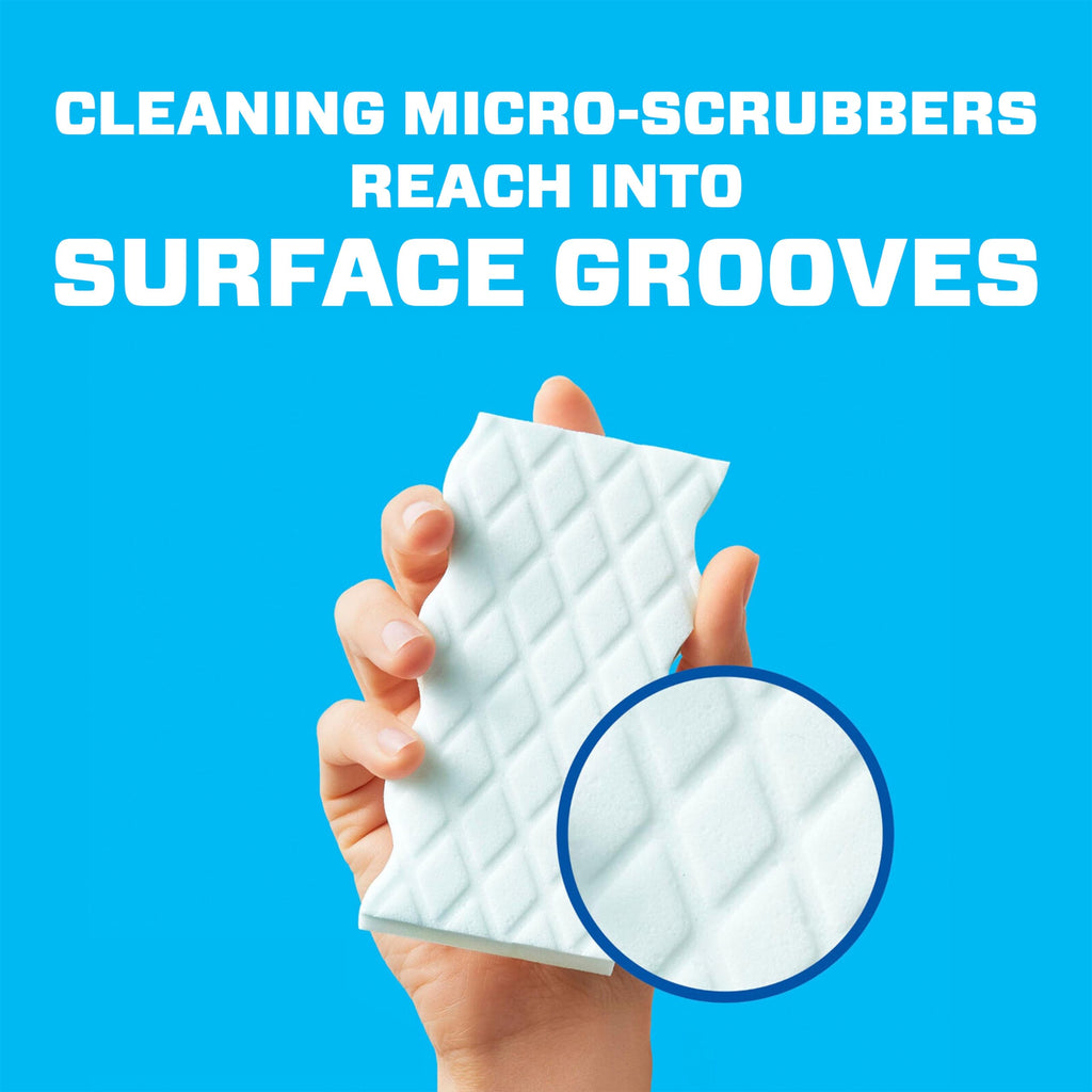 Mr. Clean Magic Eraser Sponge, All Purpose Cleaner, Cleaning Scrubber, Wall, Sneaker, Kitchen, Bathroom, Shower Cleaning Supplies, Melamine Sponge, Cleaning Pads, Whole Home Extra Durable, 12ct