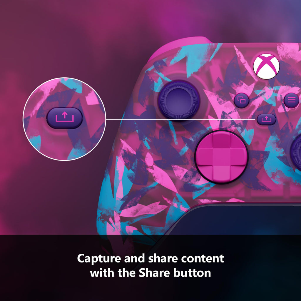 Xbox Wireless Gaming Controller | Shock Blue | Console, PC, & Android | Textured Grip | Wireless, Bluetooth, USB-C Connectivity