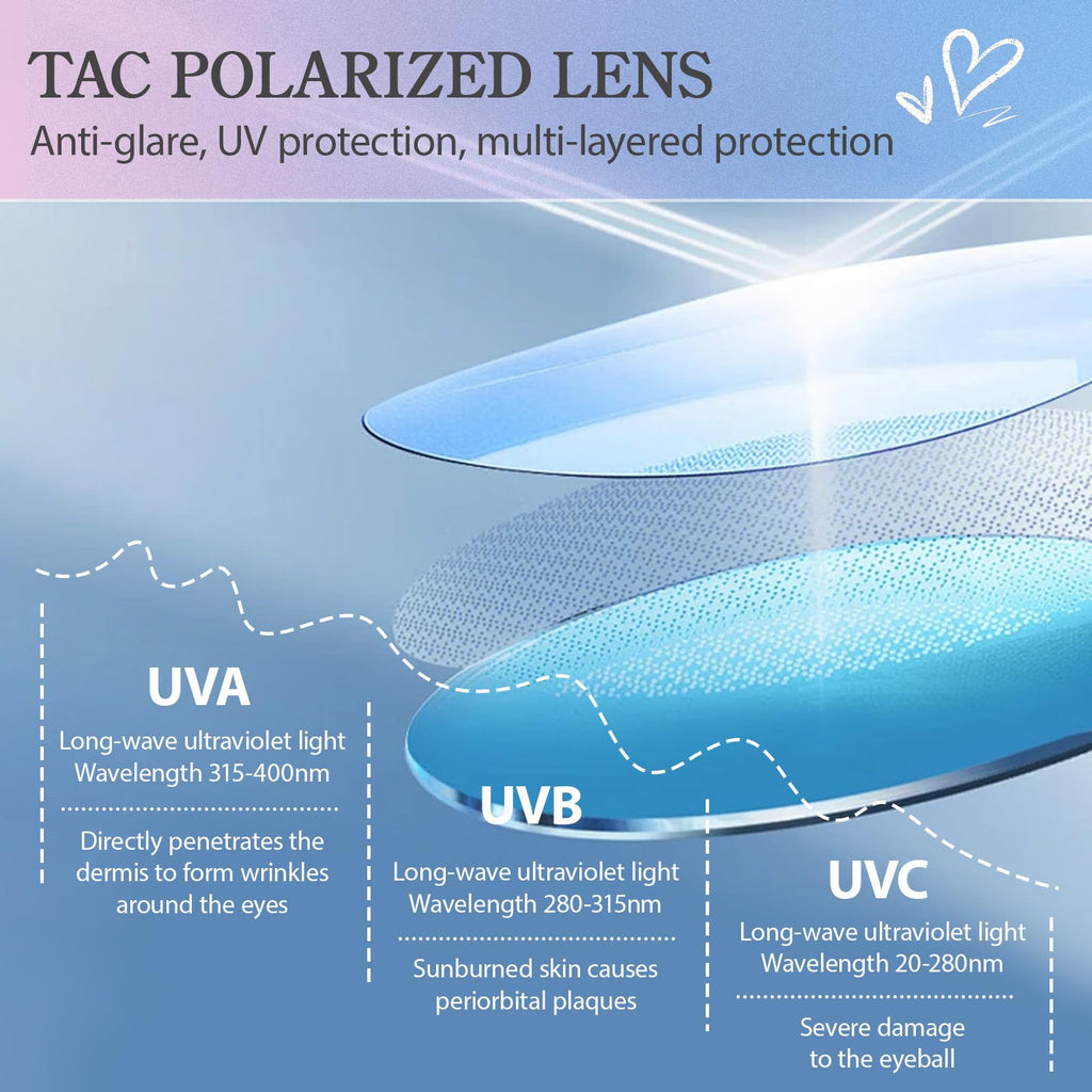 Myiaur Polarized Fit Over Glasses Sunglasses for Women, Trendy Wear Over Glasses UV400 Protection for Driving Outdoor