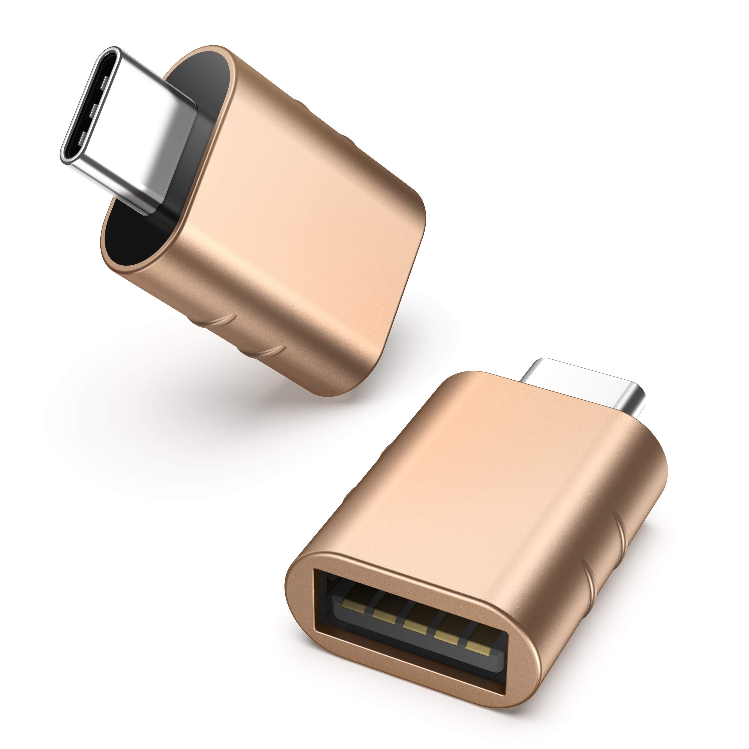 Syntech USB C to USB Adapter Pack of 2, USB 3.0 Female to Thunderbolt 4/3 Adapter Compatible with MacBook Pro Air 2024, Surface, iPad, iPhone, Galaxy Notebook, XPS and More Type C Devices, Space Grey