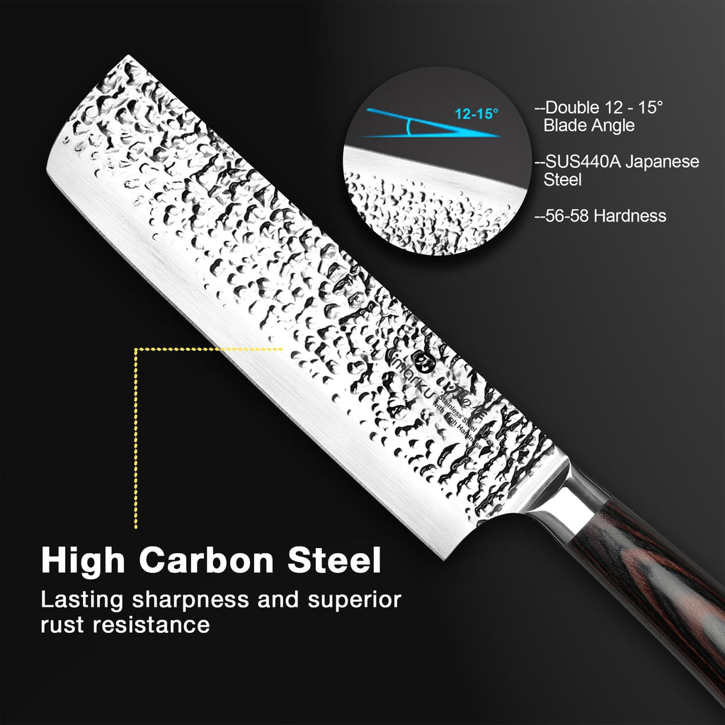 imarku Chef Knife 7 Inch Kitchen Knife Ultra Sharp Santoku Knife - High Carbon Japanese Chefs Knife, Kitchen Gadgets 2025, Apartment Essentials, Birthday Gifts for Him Her, Best Gifts for Women Men