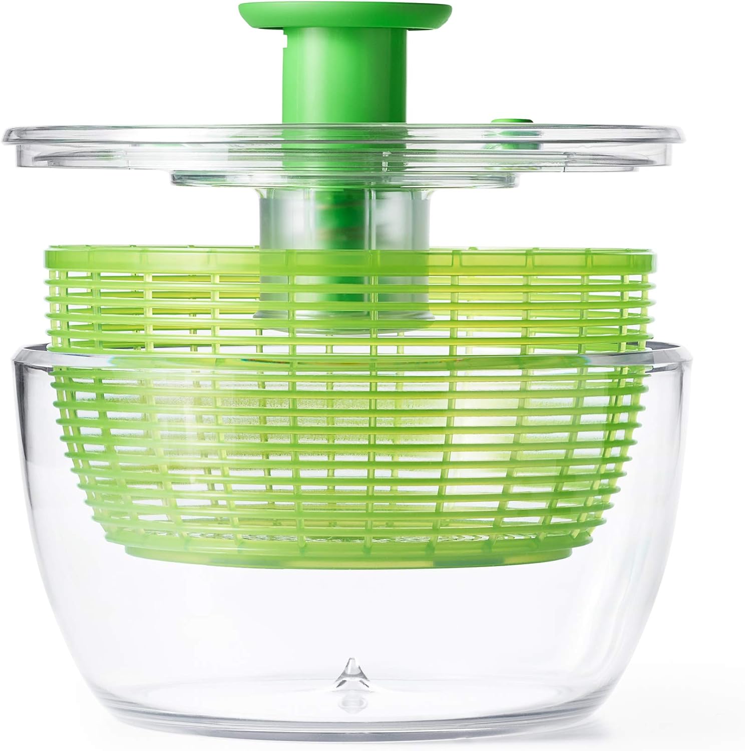 OXO Good Grips Salad Spinner | Lettuce Spinner | Fruit Washer | Fruit Washing Bowl with Strainer | Vegetable Cleaner | Salad Cleaner | Lettuce Washer | 6.22 Quart Capacity