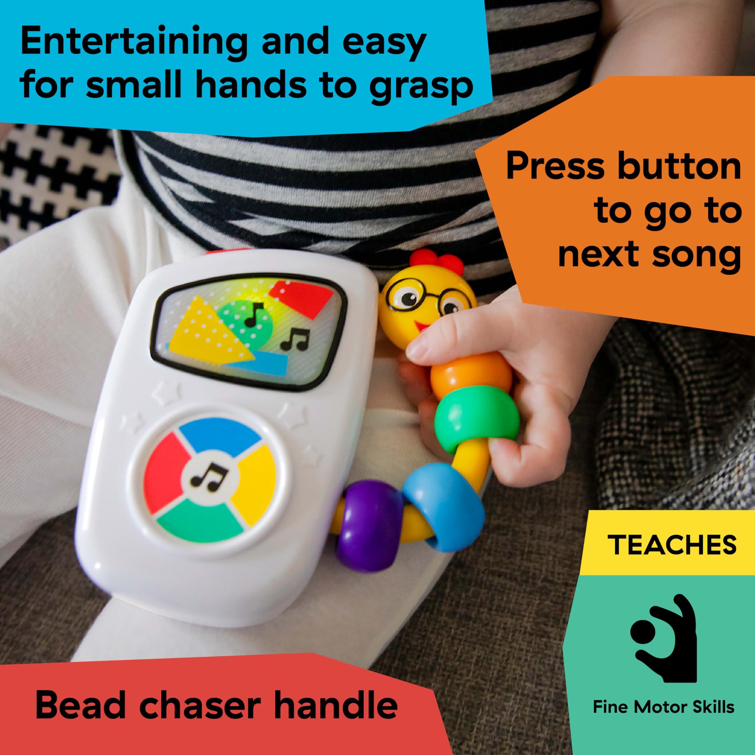 Baby Einstein 4-in-1 Kickin' Tunes Music and Language Play Gym and Piano Tummy Time Activity Mat