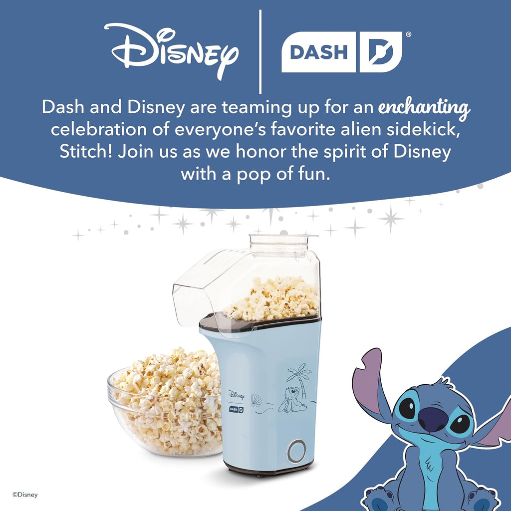 DASH Fresh Pop Popcorn Maker - Oil-Free, Air Popcorn Popper - With Measuring Cup & Recipe Guide - Perfect for Movie Nights - 16 Cups, Aqua