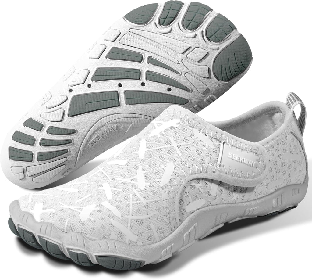 SEEKWAY Barefoot Water Shoes for Kids - Wide Toe Box and Quick-Dry Sand Shoes Toddler for Hiking Swim Beach Pool Kayak Sport Accessories, Camping Essentials Non-Slip for Boys Girls Sizes