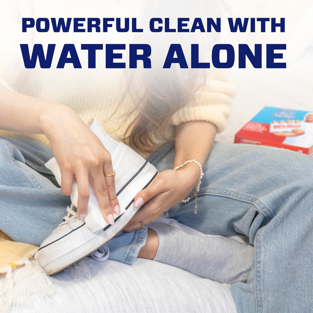 Mr. Clean Magic Eraser Sponge, All Purpose Cleaner, Cleaning Scrubber, Wall, Sneaker, Kitchen, Bathroom, Shower Cleaning Supplies, Melamine Sponge, Cleaning Pads, Whole Home Extra Durable, 12ct