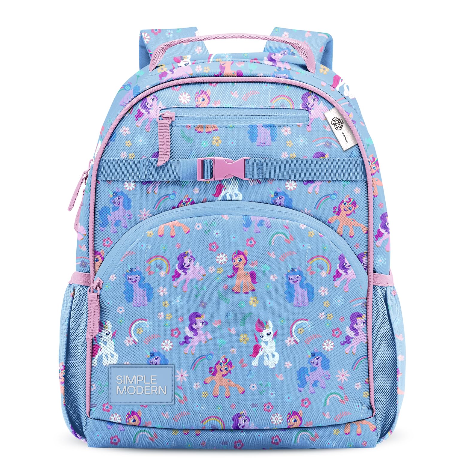 Simple Modern Medium Disney Toddler Backpack for School Girls and Boys | Kindergarten Elementary Kids Backpack | Fletcher Collection | Kids - 15" tall | Princess Rainbows