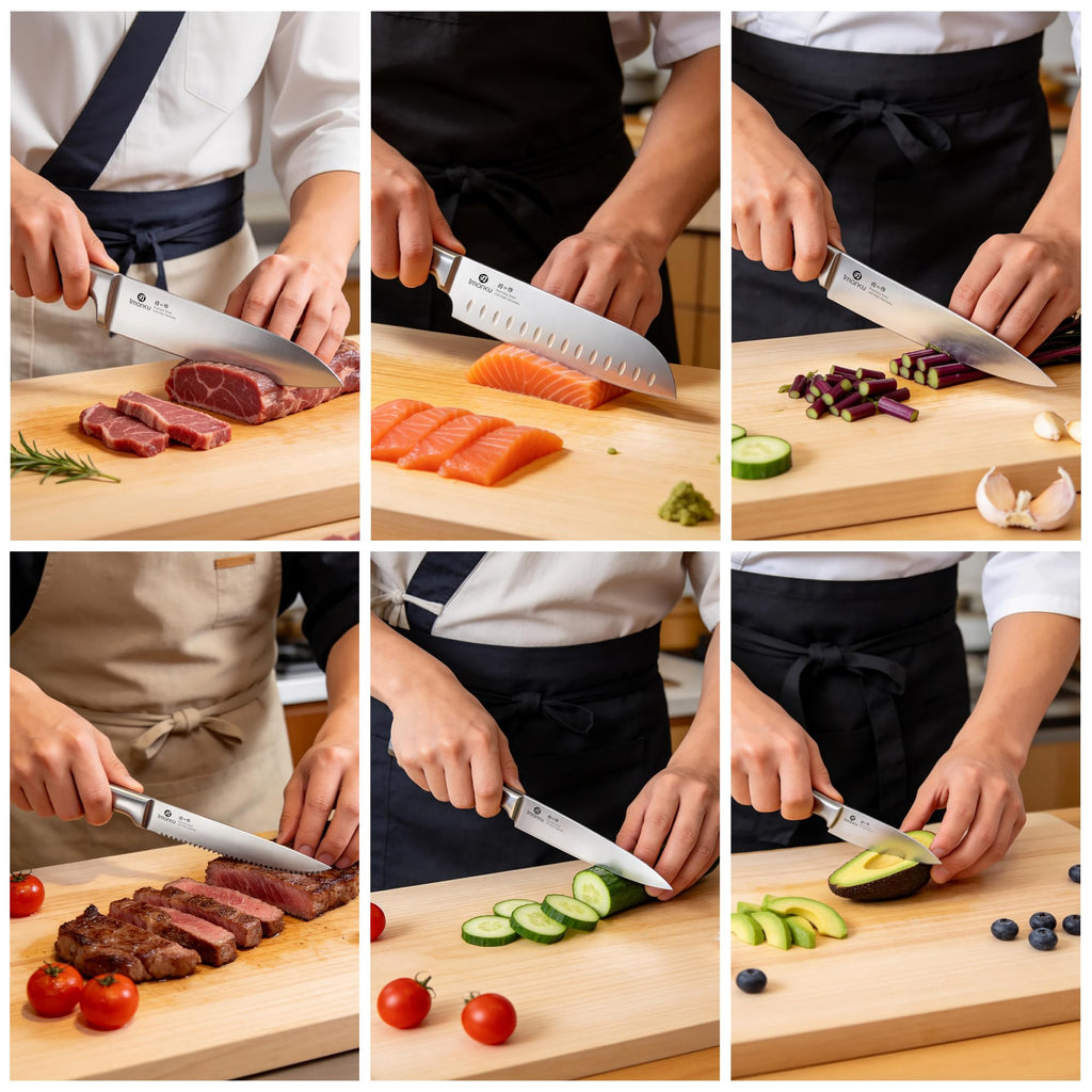 imarku Chef Knife 7 Inch Kitchen Knife Ultra Sharp Santoku Knife - High Carbon Japanese Chefs Knife, Kitchen Gadgets 2025, Apartment Essentials, Birthday Gifts for Him Her, Best Gifts for Women Men