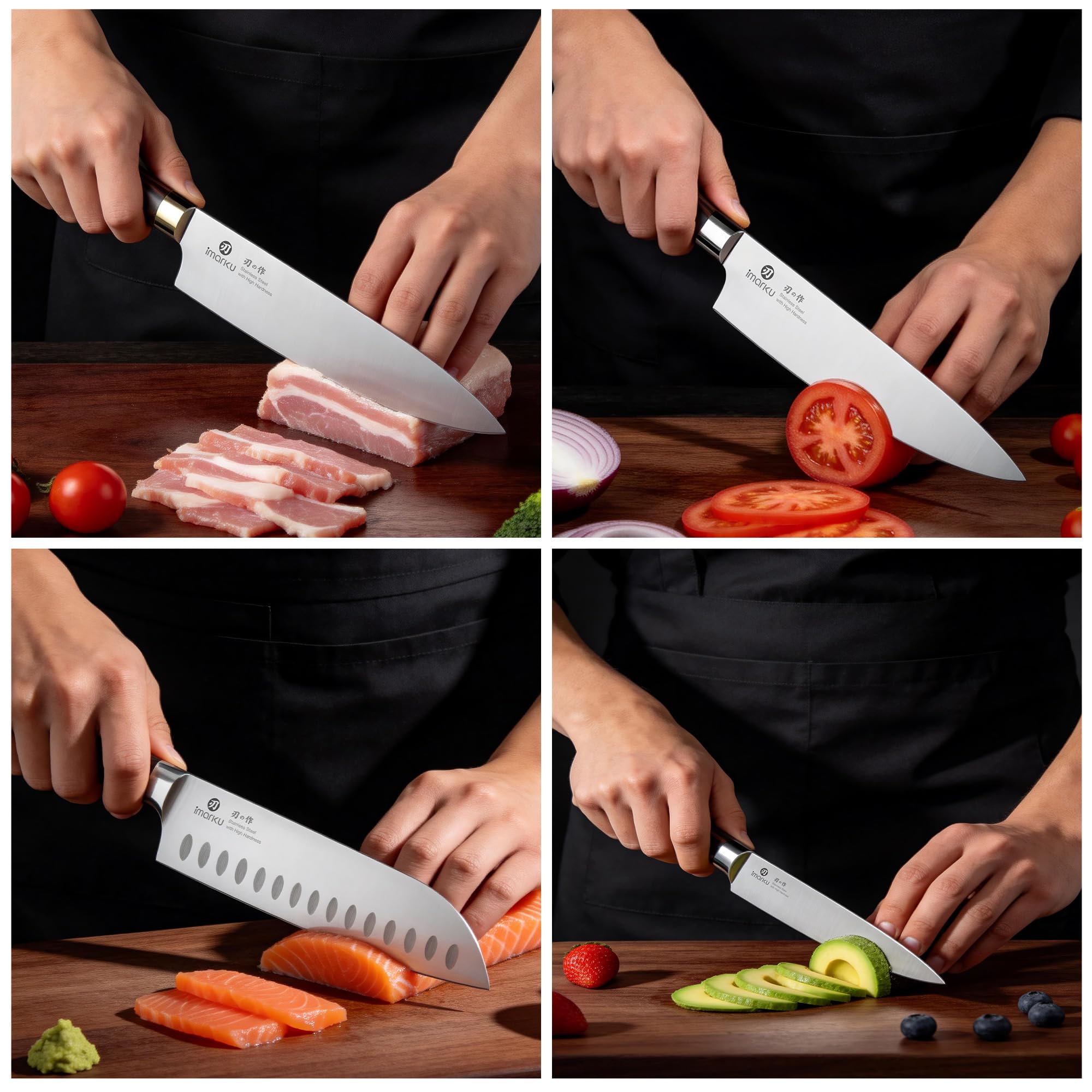 imarku Chef Knife 7 Inch Kitchen Knife Ultra Sharp Santoku Knife - High Carbon Japanese Chefs Knife, Kitchen Gadgets 2025, Apartment Essentials, Birthday Gifts for Him Her, Best Gifts for Women Men