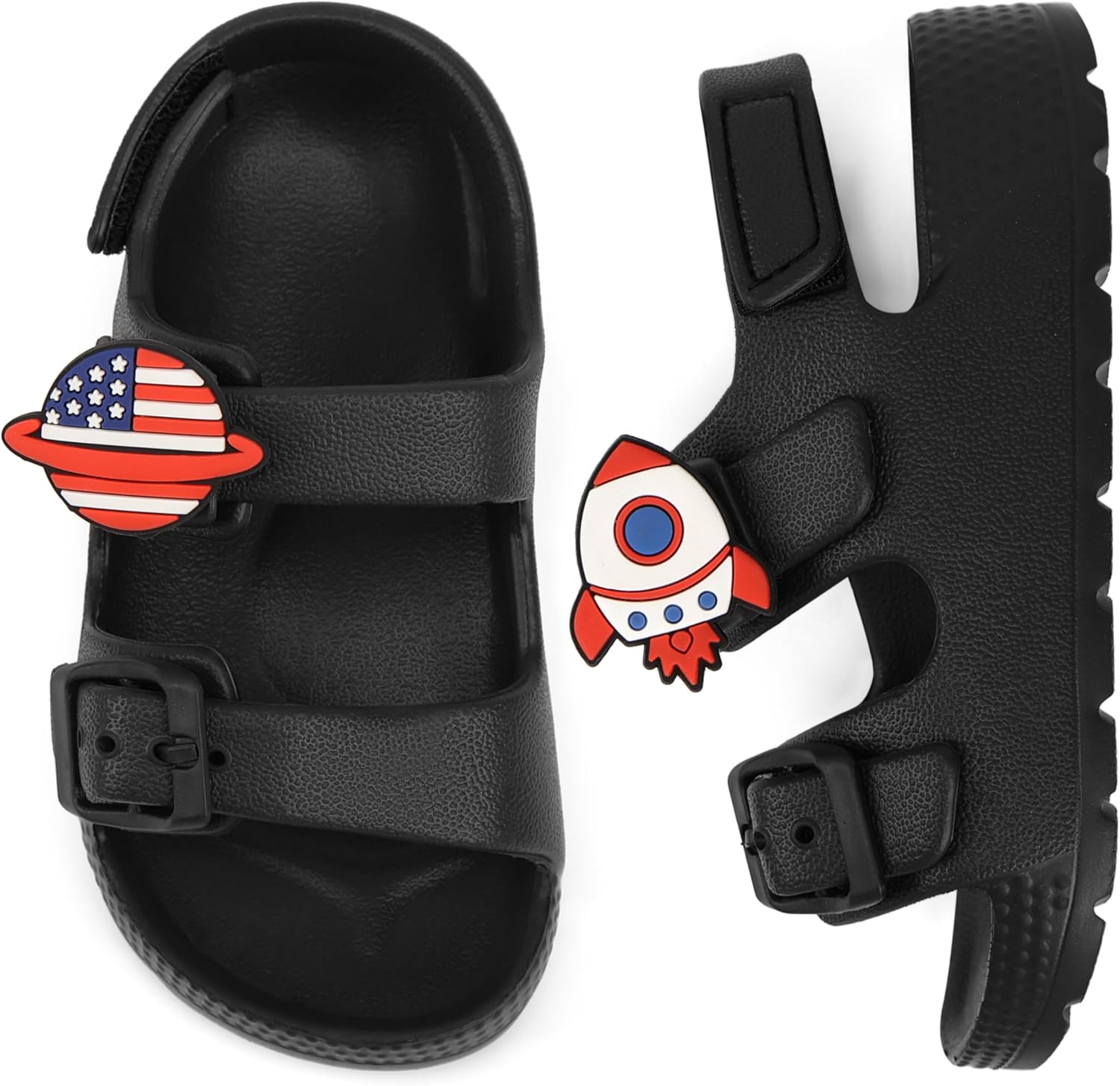ChayChax Toddler Boys Girls Double Buckle Sandals Children's Adjustable Back Strap Water Sandal