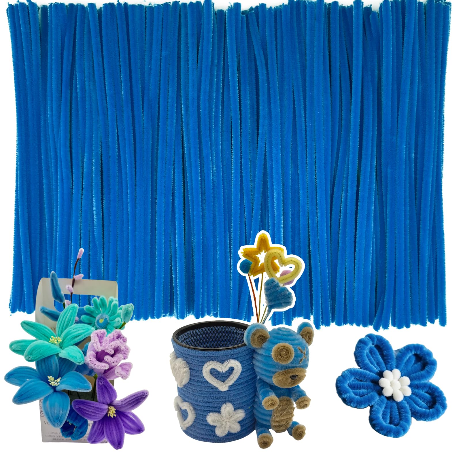 Pipe Cleaners Craft Bulk,Kids Toys & Games Gifts,200pcs Arts Crafts,Chenille Stems Art Supplies for Projects Creative DIY Room Decor,Christmas Decorations,Juegos para Niños Fidget Toys for Ages 5-7
