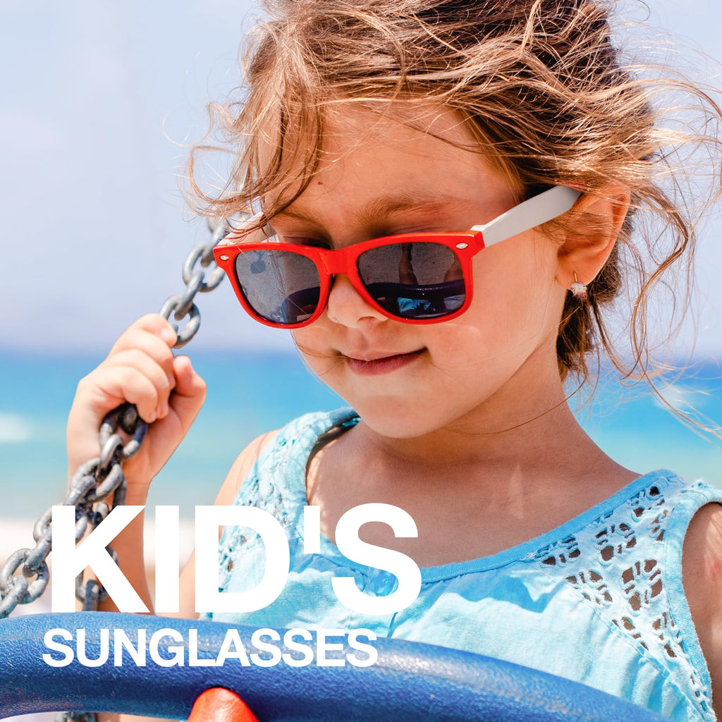 RIVBOS Kids Sunglasses Polarized UV Protection Flexible Rubber Glasses Shades with Strap for Boys Girls RBK004