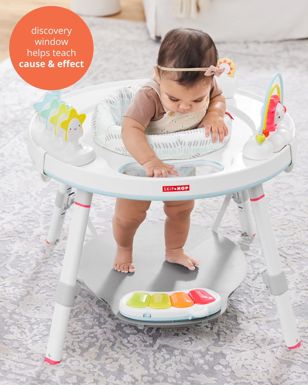Skip Hop Baby Activity Center: Interactive Play Center with 3-Stage Grow-with-Me Functionality, 4mo+, Explore & More