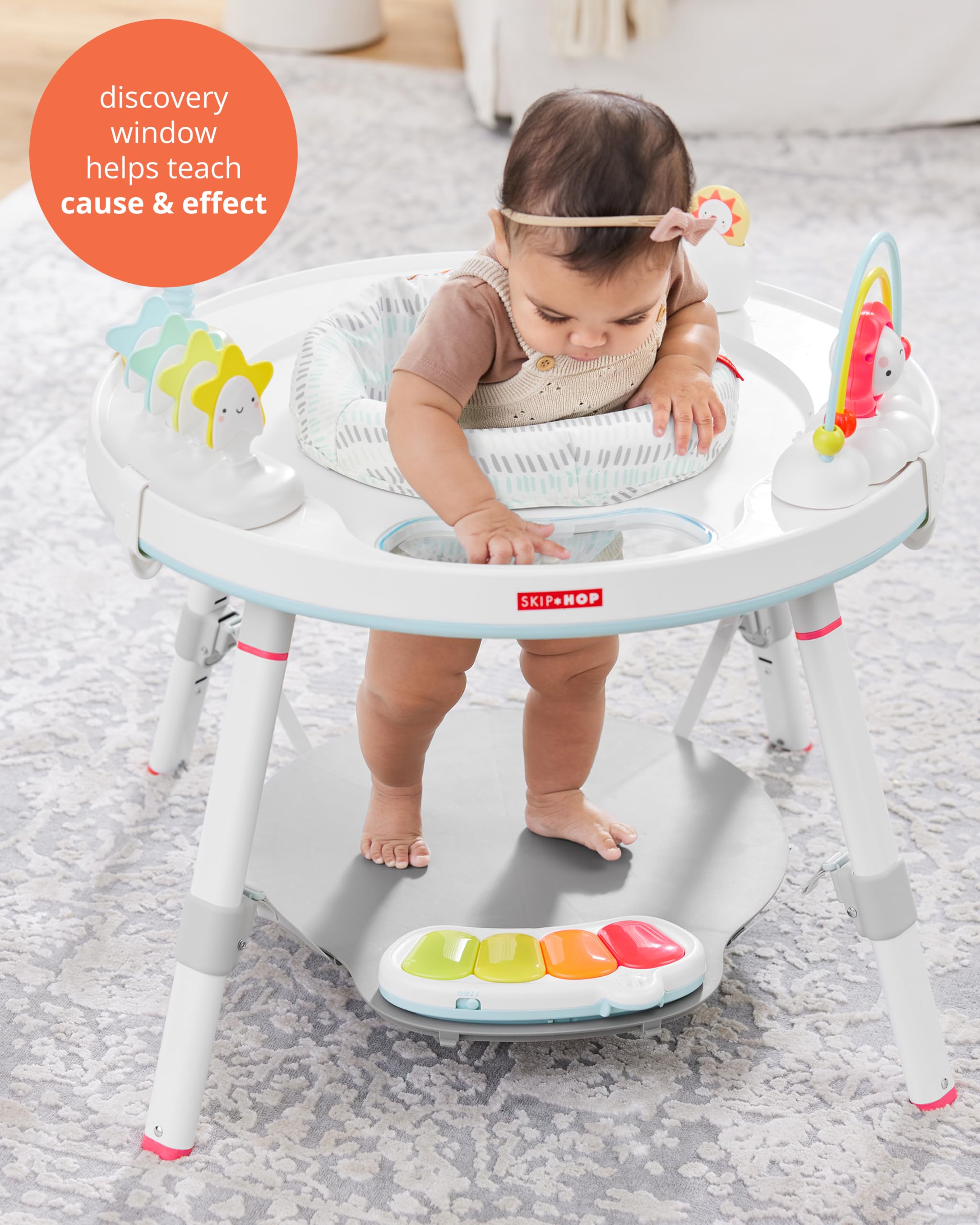 Skip Hop Baby Activity Center: Interactive Play Center with 3-Stage Grow-with-Me Functionality, 4mo+, Explore & More