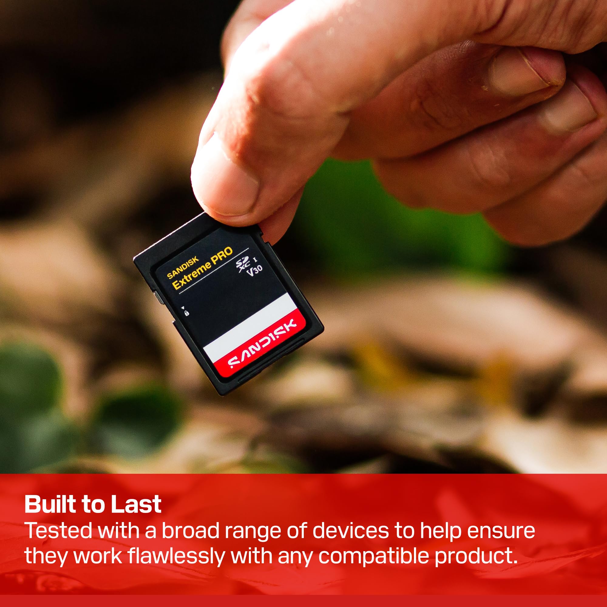 SANDISK 128GB Extreme PRO SDXC UHS-I Memory Card - C10, U3, V30, 4K UHD, SD Card - SDSDXXD-128G-GN4IN