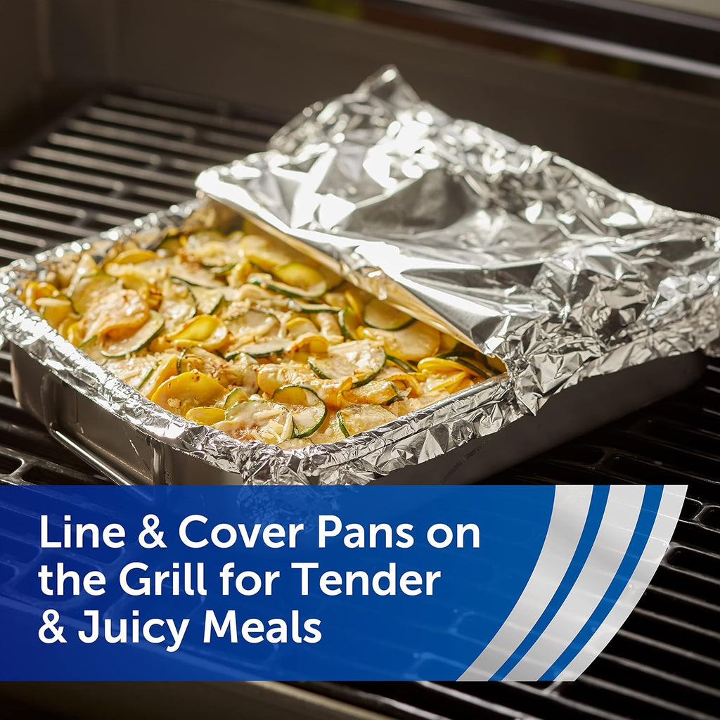 Reynolds Wrap Everyday Strength Aluminum Foil Roll, Freezer Safe and Grill Safe, Great for Foil Packets and Home Cooking, 12 Inches Wide, 200 Total Sq. Ft.