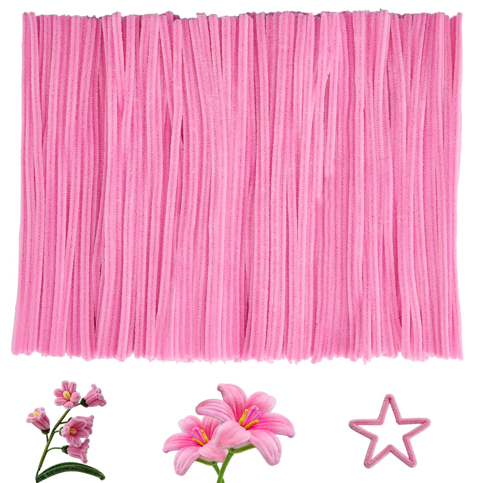 Pipe Cleaners Craft Bulk,Kids Toys & Games Gifts,200pcs Arts Crafts,Chenille Stems Art Supplies for Projects Creative DIY Room Decor,Christmas Decorations,Juegos para Niños Fidget Toys for Ages 5-7