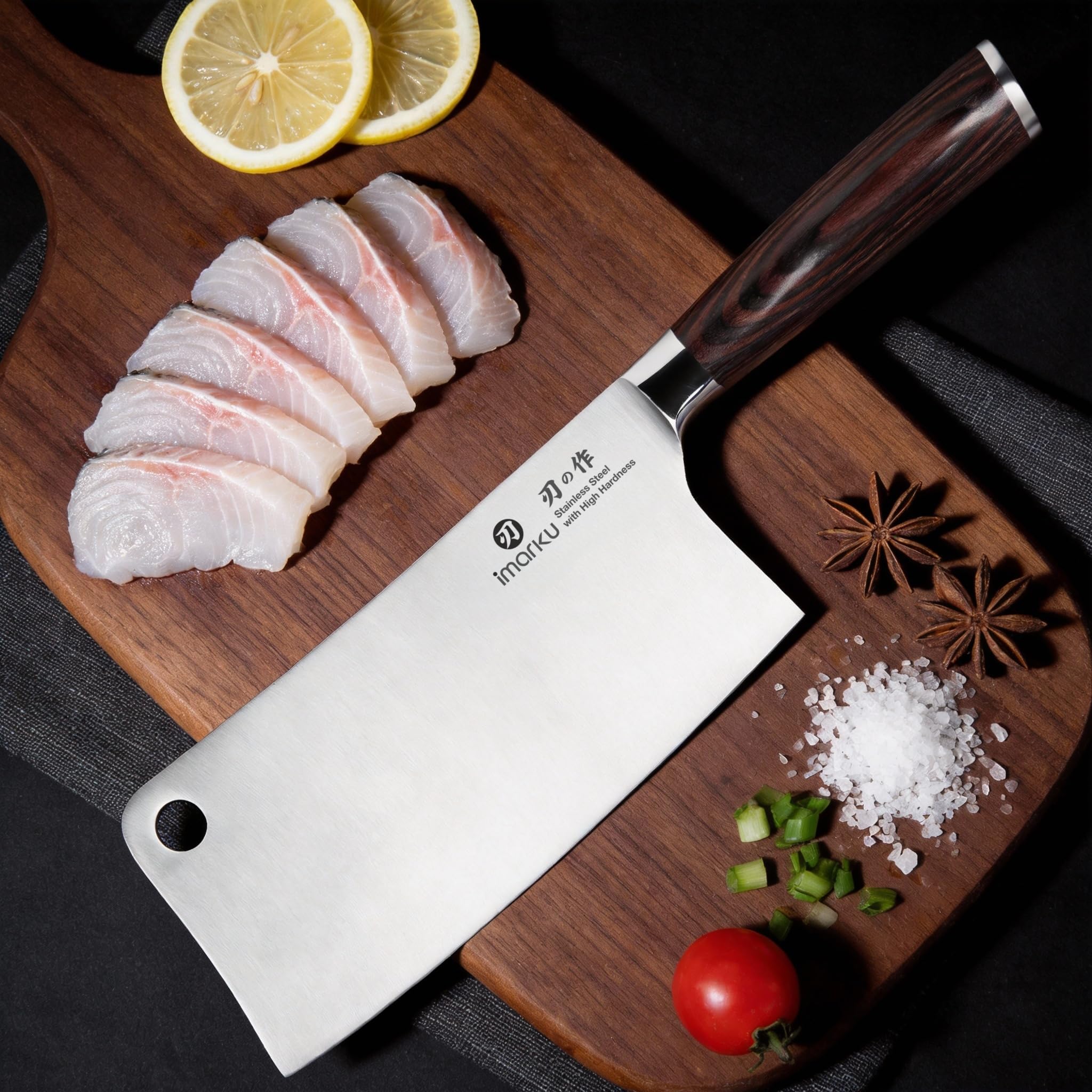 imarku Chef Knife 7 Inch Kitchen Knife Ultra Sharp Santoku Knife - High Carbon Japanese Chefs Knife, Kitchen Gadgets 2025, Apartment Essentials, Birthday Gifts for Him Her, Best Gifts for Women Men