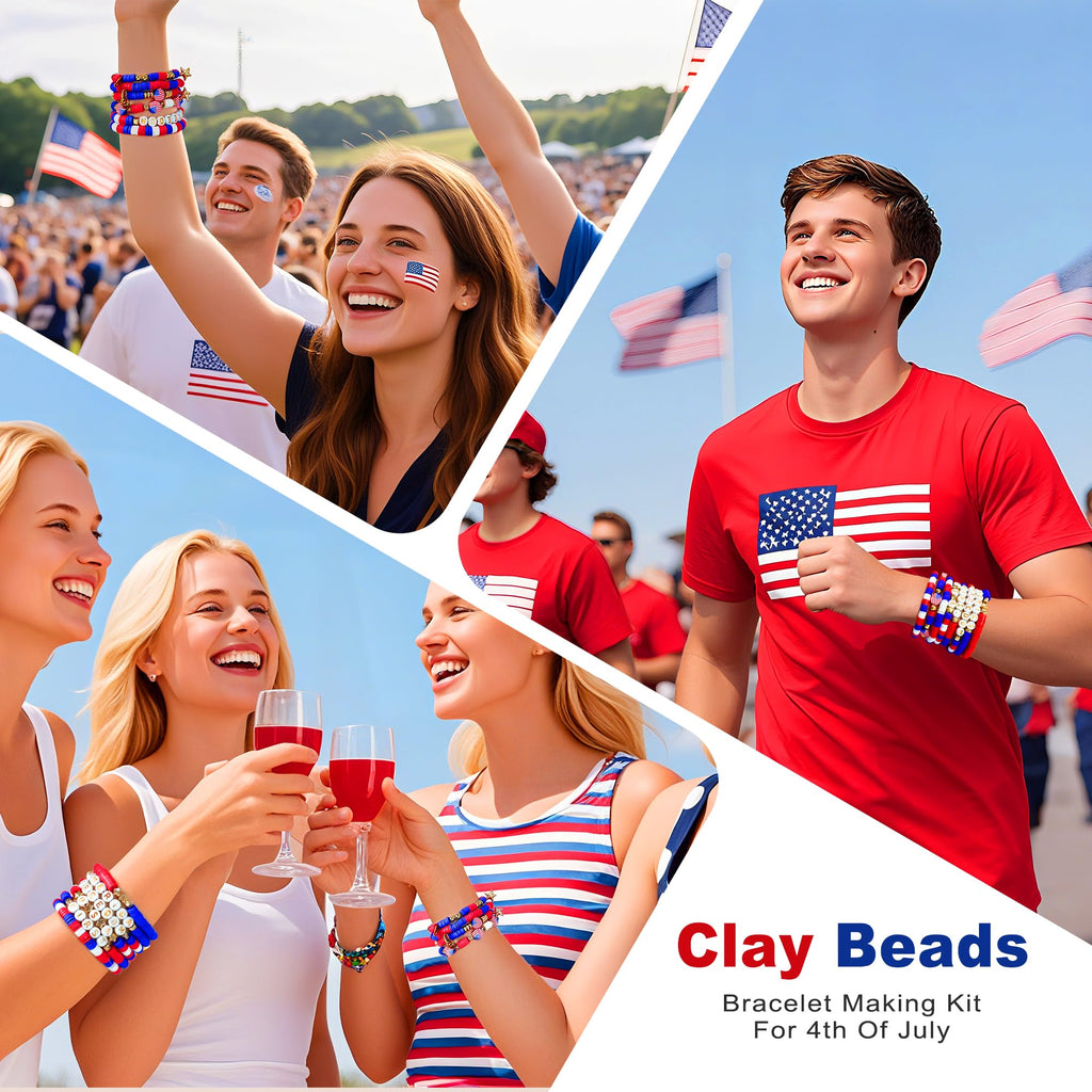 Redtwo 5100 Clay Beads Bracelet Making Kit, Flat Preppy Beads for Friendship Jewelry Making,Polymer Heishi Beads with Charms Gifts for Teen Girls Crafts for Girls Ages 8-12