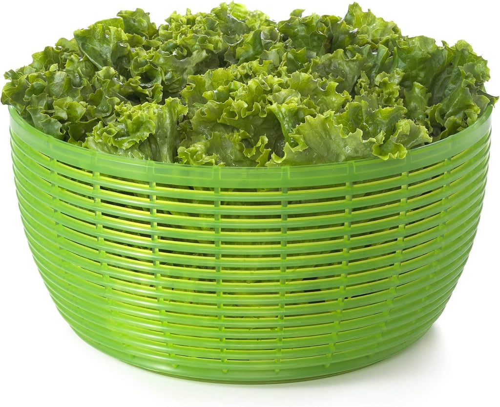 OXO Good Grips Salad Spinner | Lettuce Spinner | Fruit Washer | Fruit Washing Bowl with Strainer | Vegetable Cleaner | Salad Cleaner | Lettuce Washer | 6.22 Quart Capacity