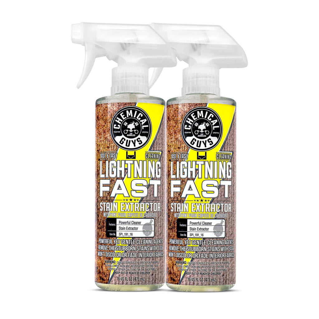 Chemical Guys Lightning Fast Carpet and Upholstery Stain Extractor - Chemical Guys Carpet Cleaner, Great for Fabric, Upholstery, Cars, Home, Office, Furniture, and More, Fresh Scent - 16 oz