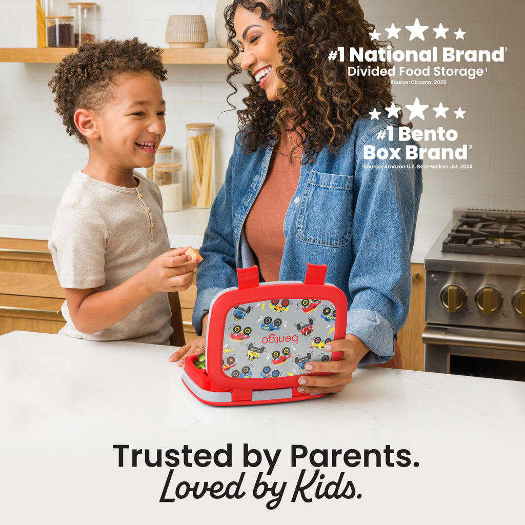 Bentgo Kids Prints Leak-Proof, 5-Compartment Bento-Style Kids Lunch Box - Ideal Portion Sizes for Ages 3-7, Durable, Drop-Proof, Dishwasher Safe, & PFAS & BPA-Free Materials (Unicorn)