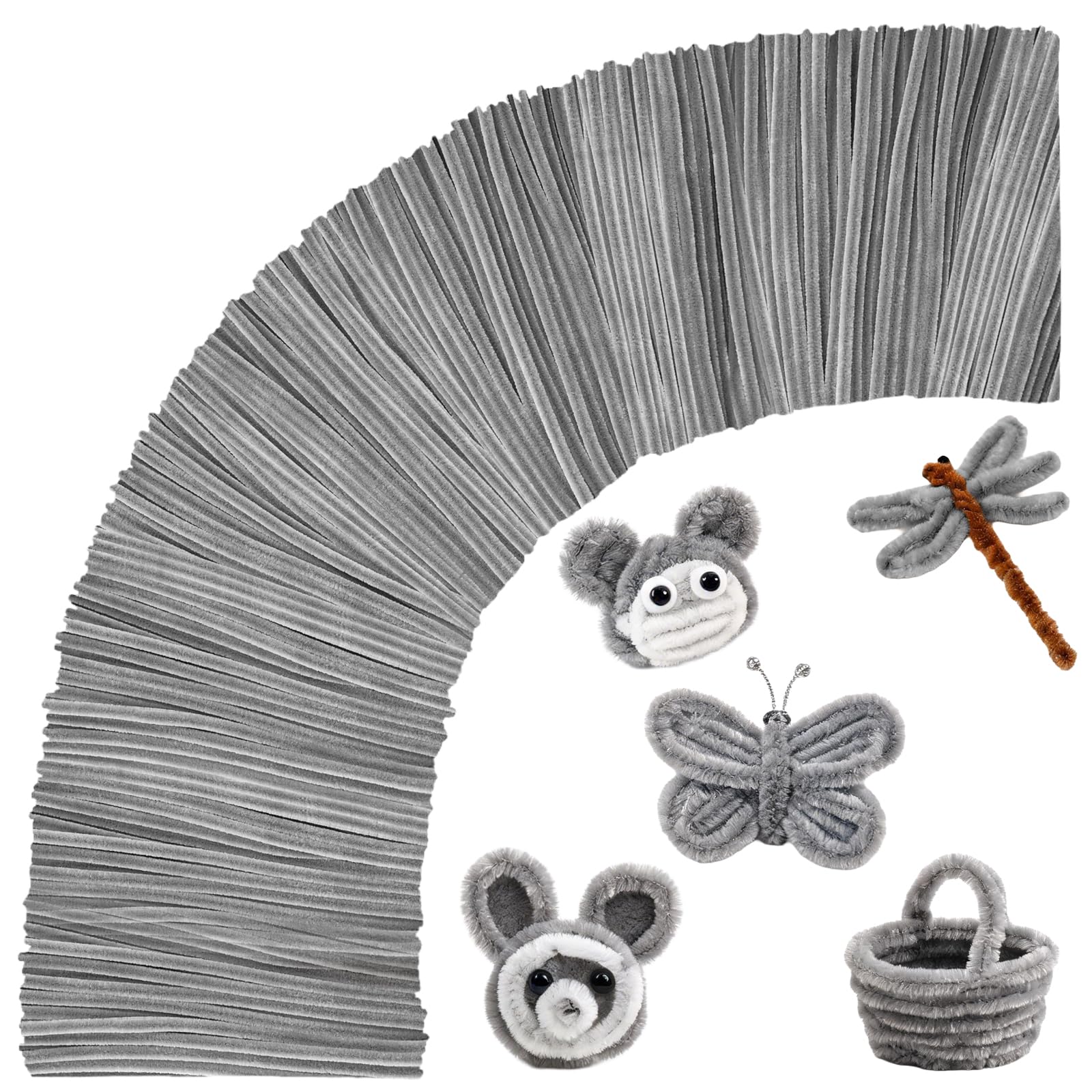 Pipe Cleaners Craft Bulk,Kids Toys & Games Gifts,200pcs Arts Crafts,Chenille Stems Art Supplies for Projects Creative DIY Room Decor,Christmas Decorations,Juegos para Niños Fidget Toys for Ages 5-7