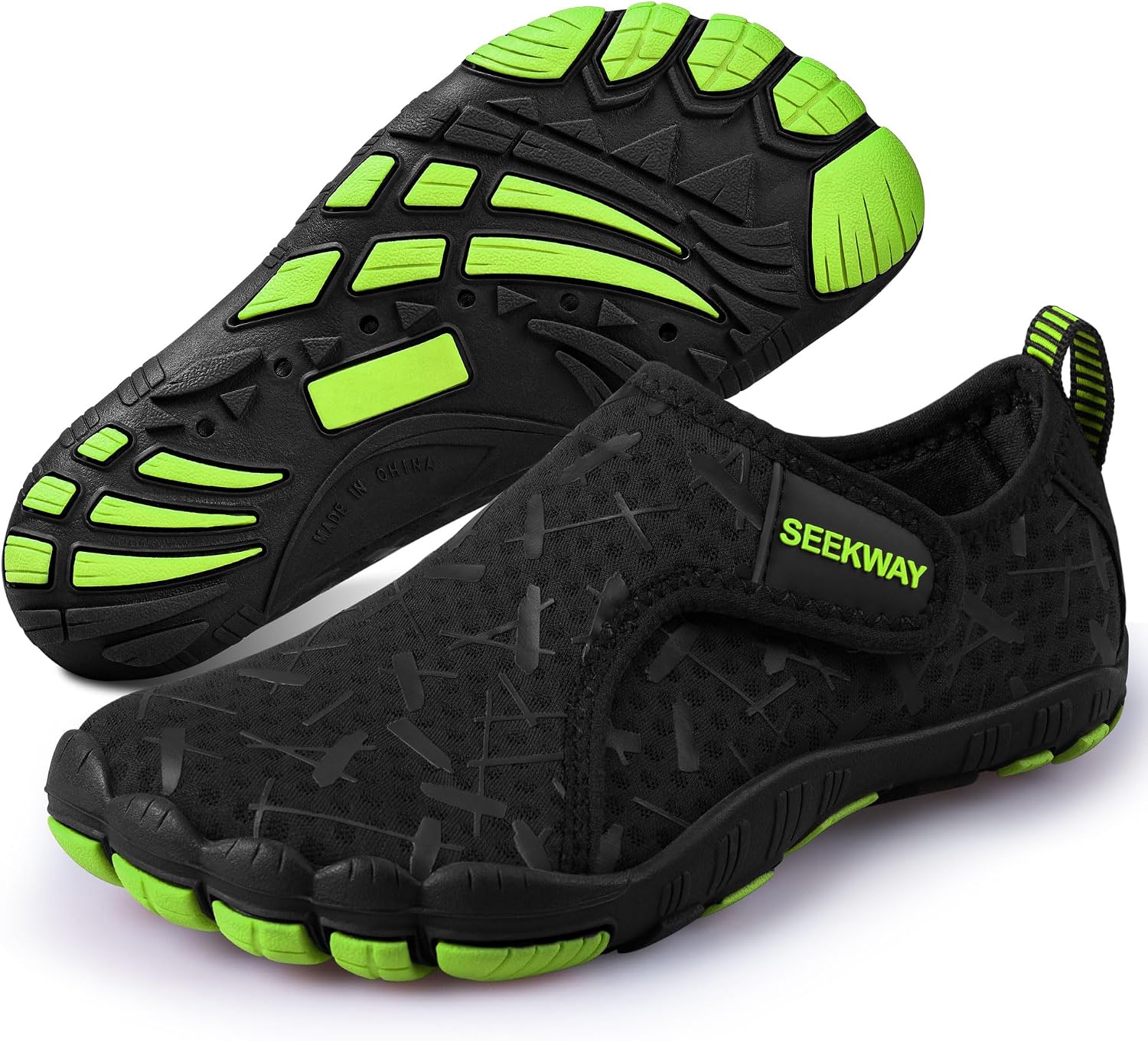 SEEKWAY Barefoot Water Shoes for Kids - Wide Toe Box and Quick-Dry Sand Shoes Toddler for Hiking Swim Beach Pool Kayak Sport Accessories, Camping Essentials Non-Slip for Boys Girls Sizes