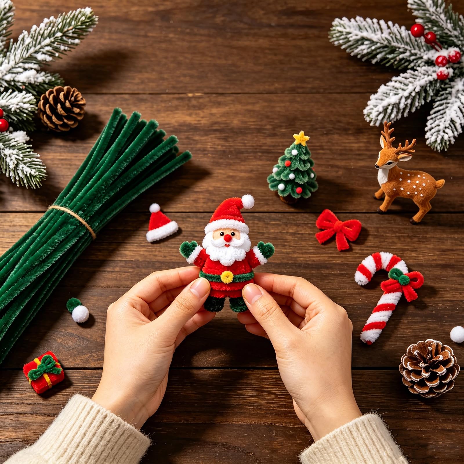 Pipe Cleaners Craft Bulk,Kids Toys & Games Gifts,200pcs Arts Crafts,Chenille Stems Art Supplies for Projects Creative DIY Room Decor,Christmas Decorations,Juegos para Niños Fidget Toys for Ages 5-7
