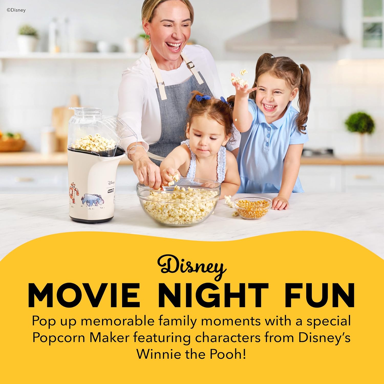 DASH Fresh Pop Popcorn Maker - Oil-Free, Air Popcorn Popper - With Measuring Cup & Recipe Guide - Perfect for Movie Nights - 16 Cups, Aqua