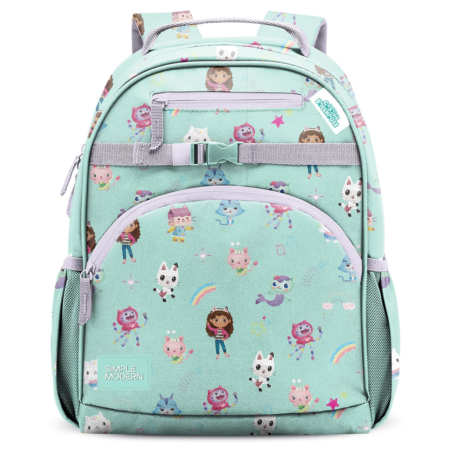 Simple Modern Medium Disney Toddler Backpack for School Girls and Boys | Kindergarten Elementary Kids Backpack | Fletcher Collection | Kids - 15" tall | Princess Rainbows