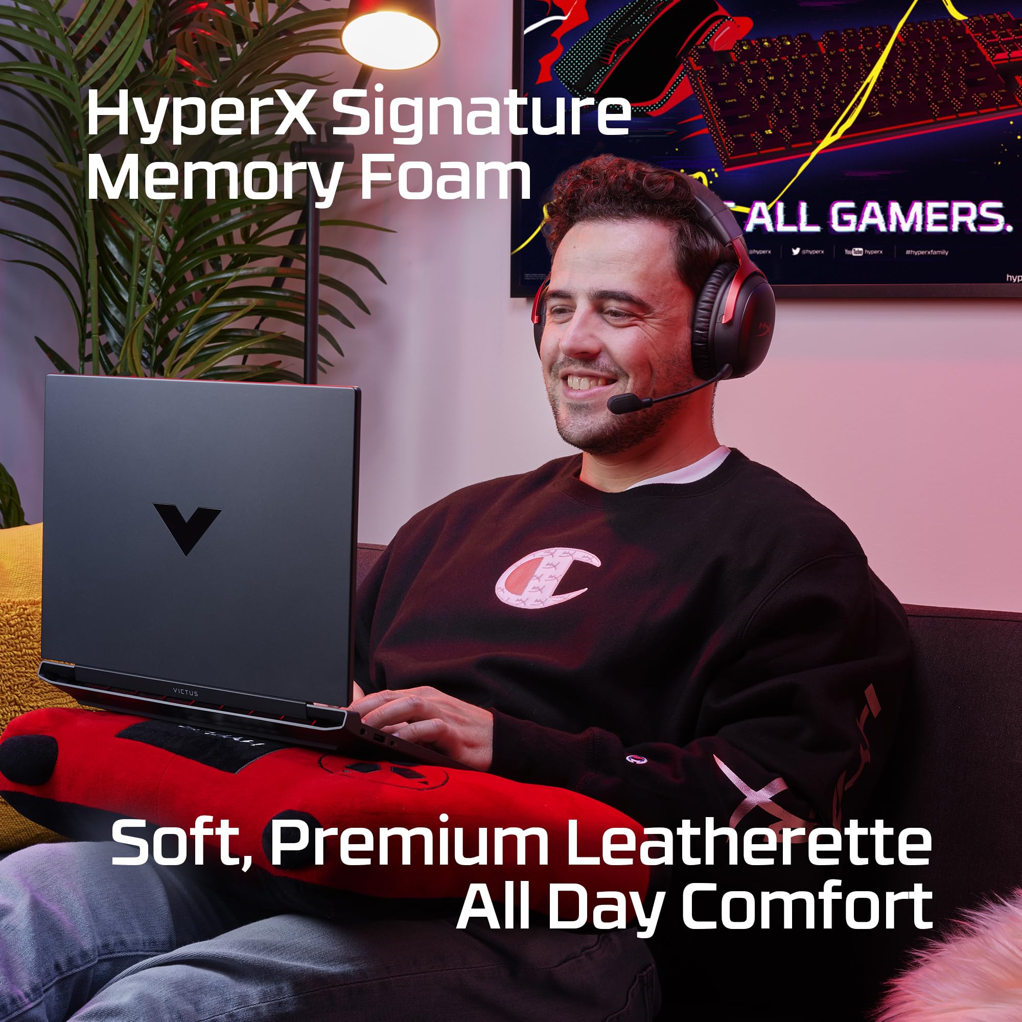 HyperX Cloud III – Wired Gaming Headset, PC, PS5, Xbox Series X|S, Angled 53mm Drivers, DTS Spatial Audio, Memory Foam, Durable Frame, Ultra-Clear 10mm Mic, USB-C, USB-A, 3.5mm – Black/Red