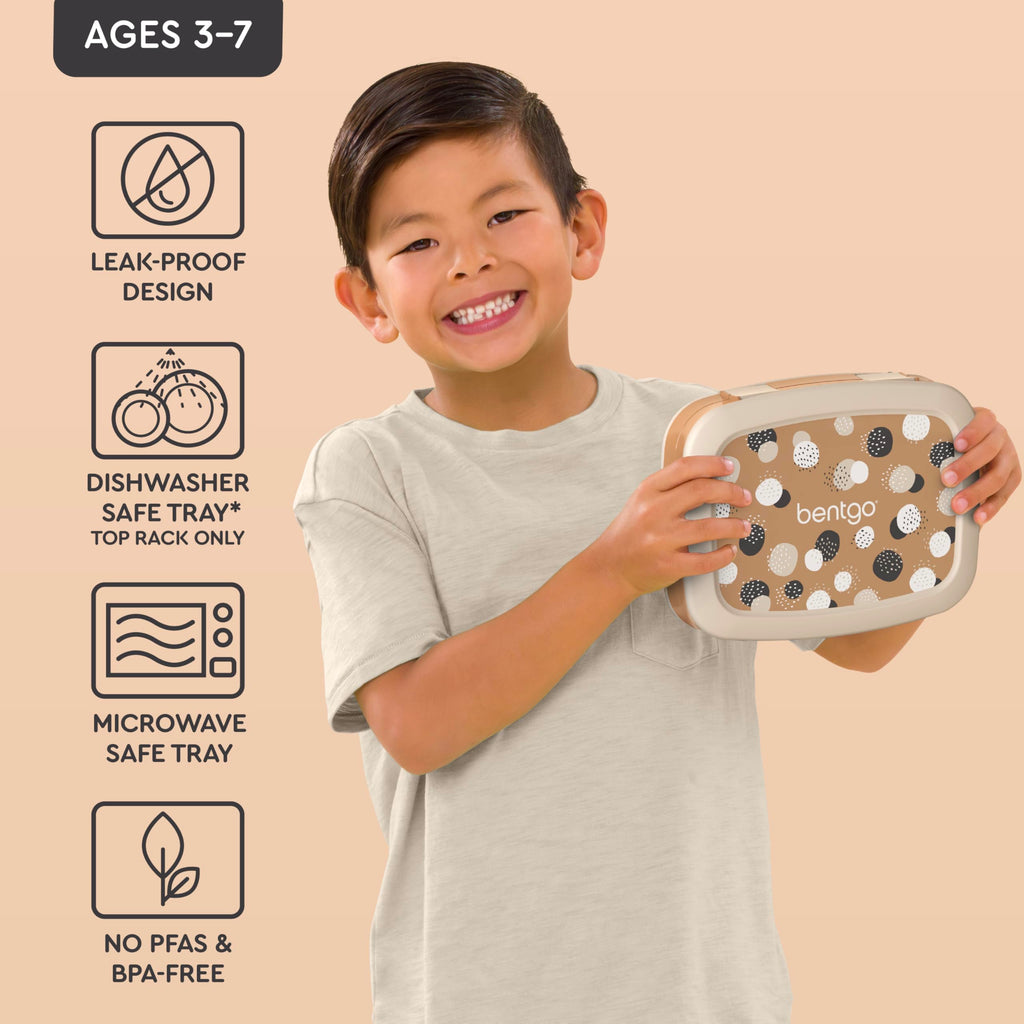 Bentgo Kids Prints Leak-Proof, 5-Compartment Bento-Style Kids Lunch Box - Ideal Portion Sizes for Ages 3-7, Durable, Drop-Proof, Dishwasher Safe, & PFAS & BPA-Free Materials (Unicorn)