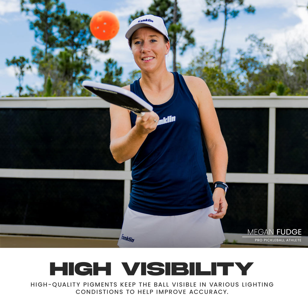 Franklin Sports X-40 Outdoor Pickleballs - Official Ball of USA Pickleball, APP Tour + US Open - Regulation Size