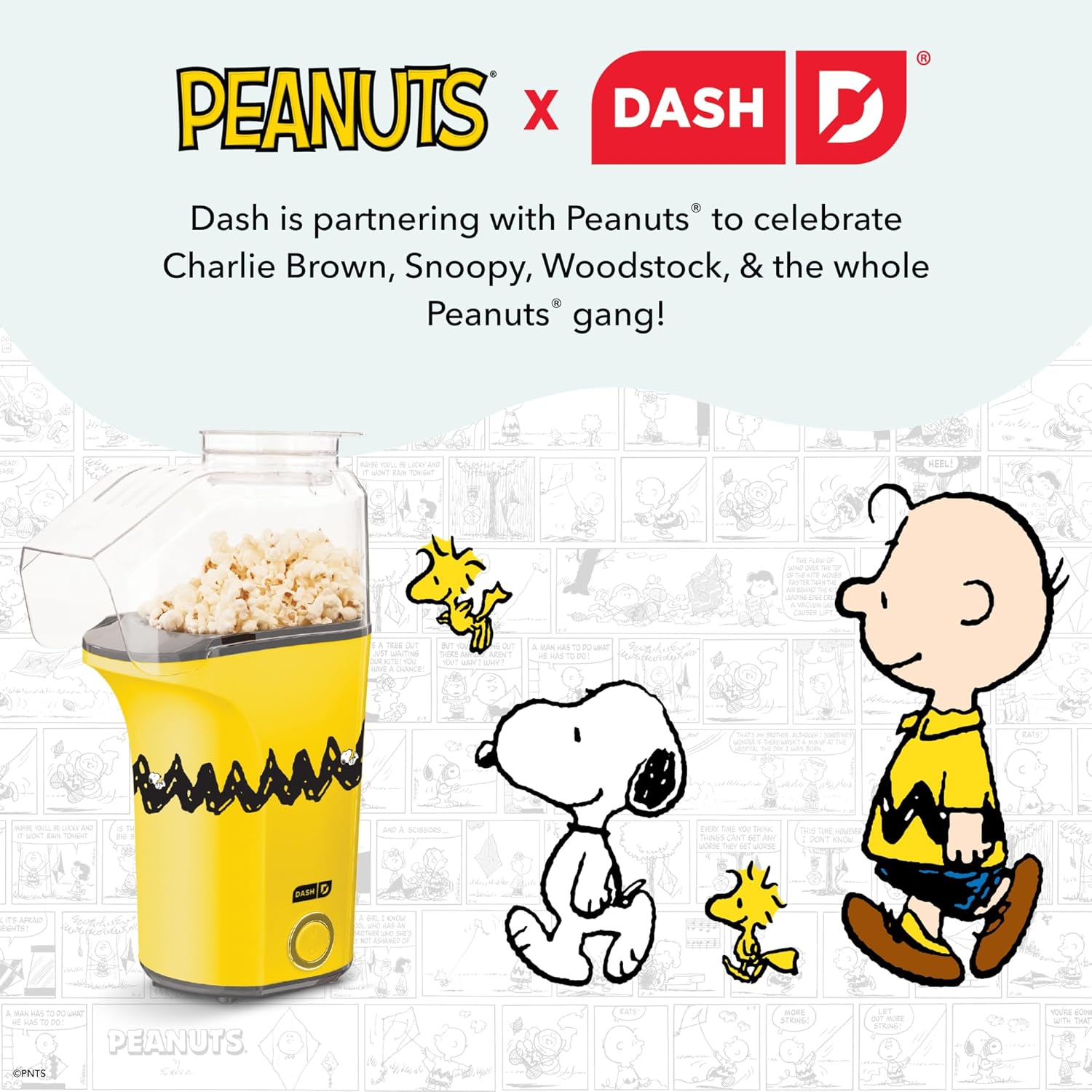 DASH Fresh Pop Popcorn Maker - Oil-Free, Air Popcorn Popper - With Measuring Cup & Recipe Guide - Perfect for Movie Nights - 16 Cups, Aqua