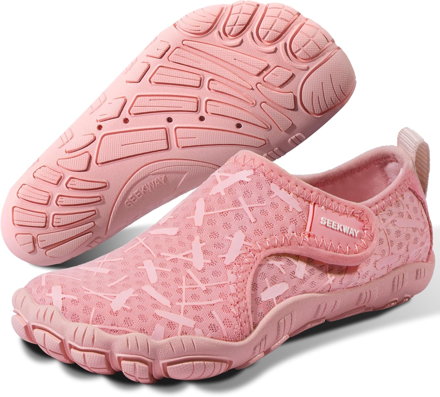 SEEKWAY Barefoot Water Shoes for Kids - Wide Toe Box and Quick-Dry Sand Shoes Toddler for Hiking Swim Beach Pool Kayak Sport Accessories, Camping Essentials Non-Slip for Boys Girls Sizes