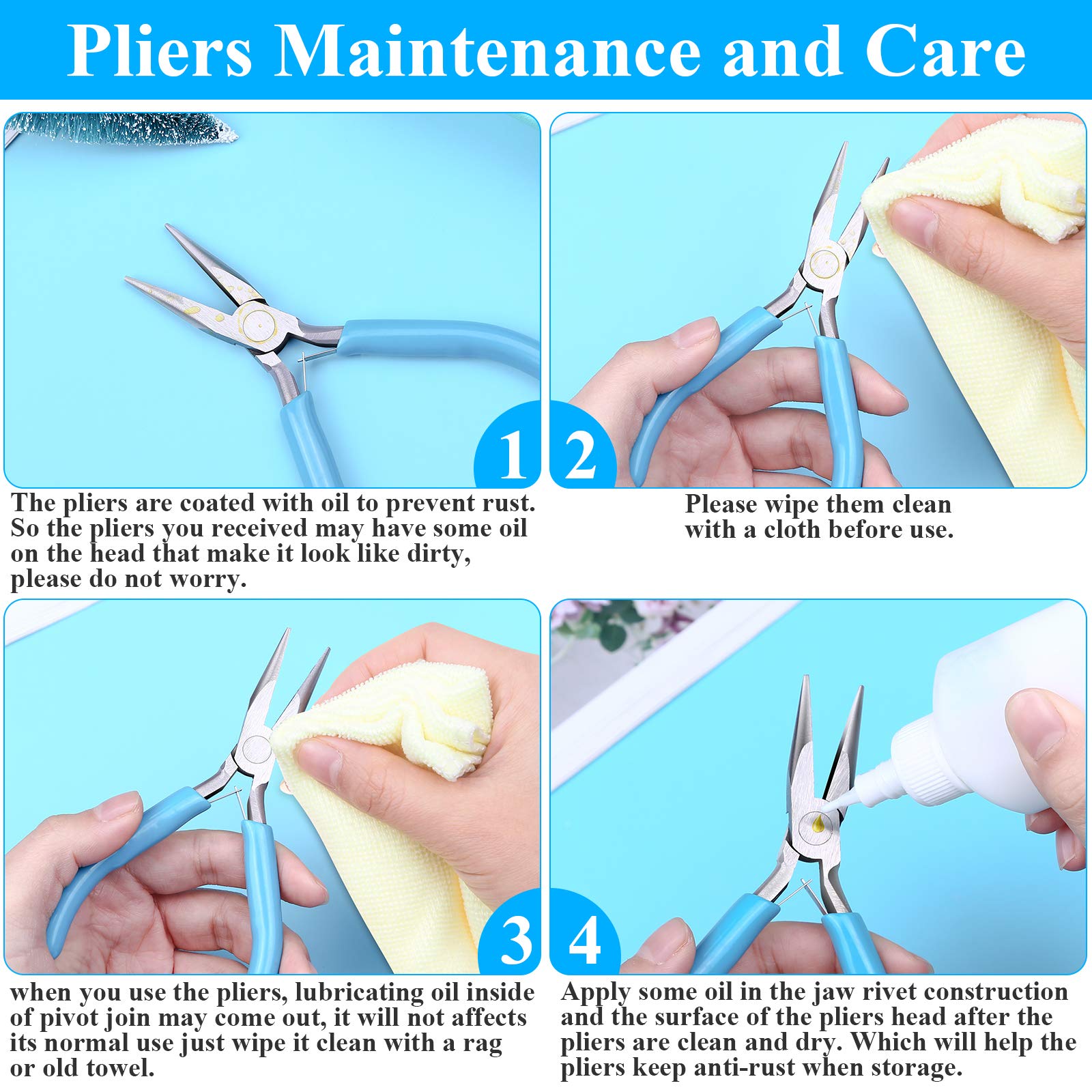 Pliers for Jewelry Making, Shynek Jewelry Pliers Set Includes Needle Nose Pliers, Round Nose Plier and Wire Cutters, Jewelry Making Tools for Jewelry Repair, Wire Wrapping, Beading and Crafts