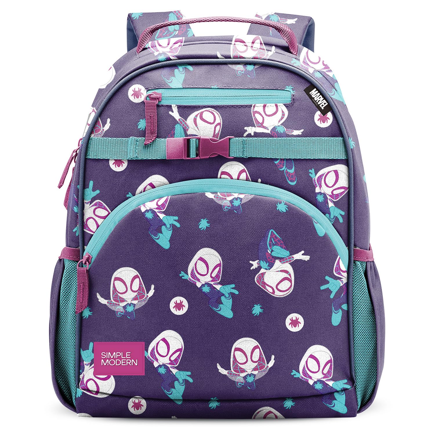 Simple Modern Medium Disney Toddler Backpack for School Girls and Boys | Kindergarten Elementary Kids Backpack | Fletcher Collection | Kids - 15" tall | Princess Rainbows