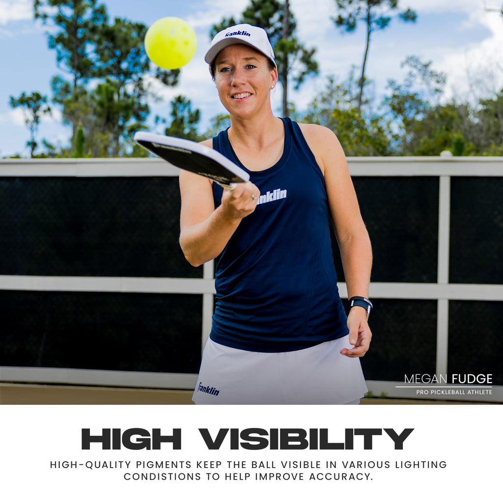 Franklin Sports X-40 Outdoor Pickleballs - Official Ball of USA Pickleball, APP Tour + US Open - Regulation Size