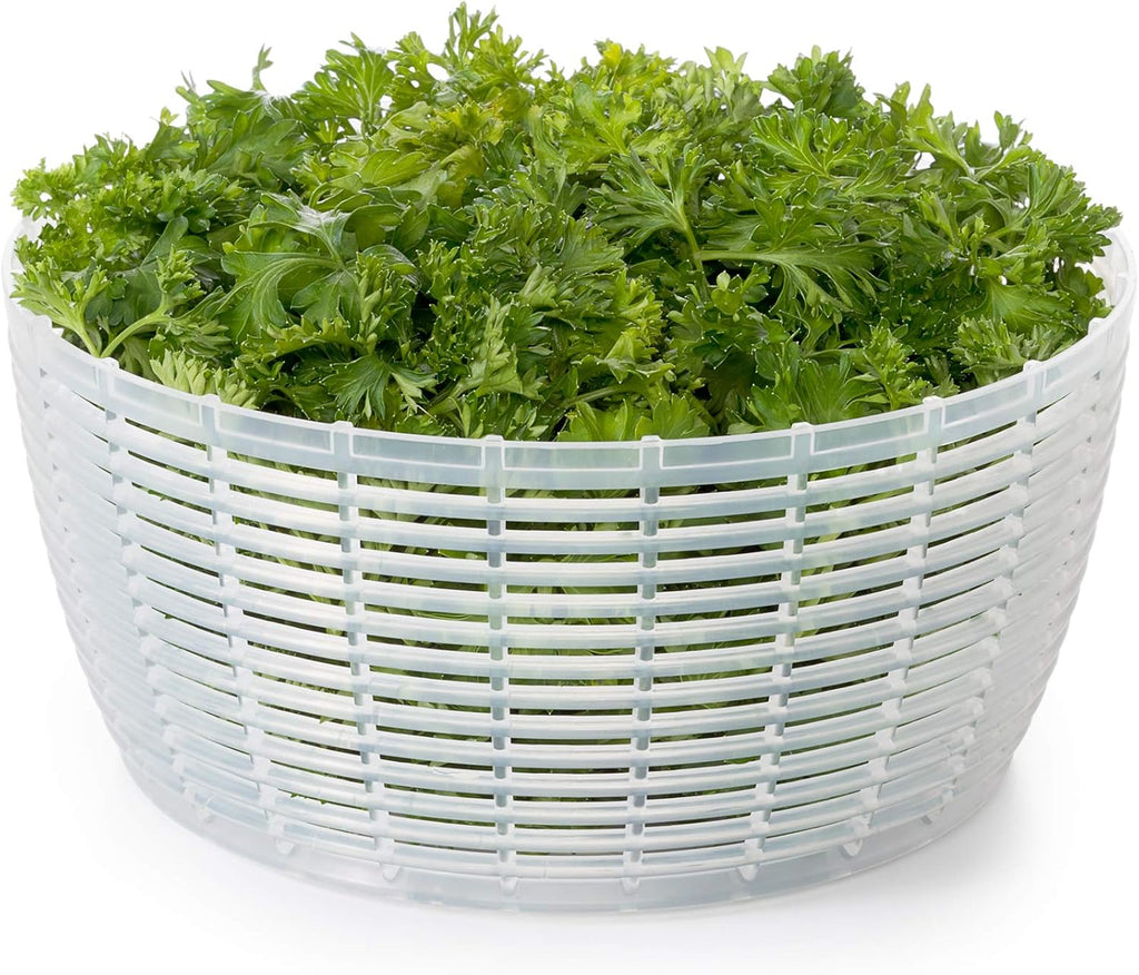 OXO Good Grips Salad Spinner | Lettuce Spinner | Fruit Washer | Fruit Washing Bowl with Strainer | Vegetable Cleaner | Salad Cleaner | Lettuce Washer | 6.22 Quart Capacity