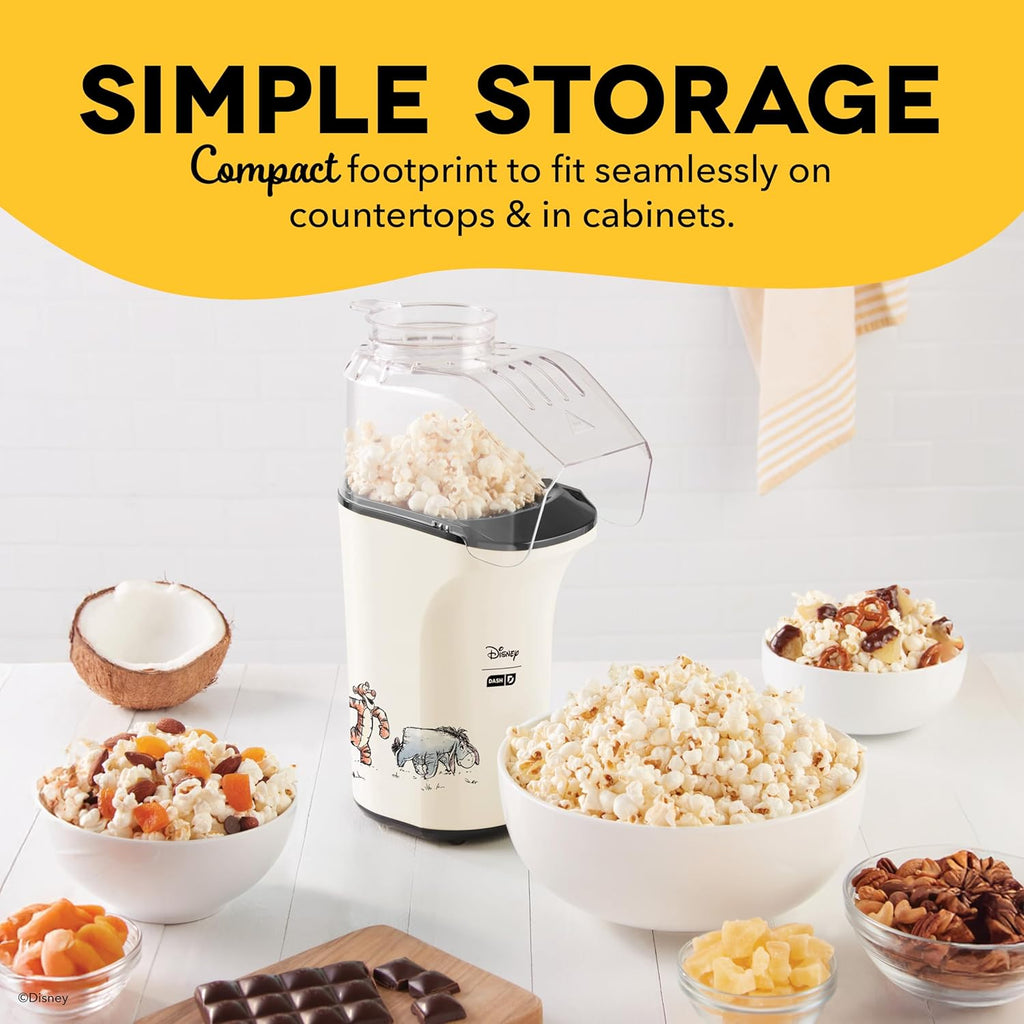 DASH Fresh Pop Popcorn Maker - Oil-Free, Air Popcorn Popper - With Measuring Cup & Recipe Guide - Perfect for Movie Nights - 16 Cups, Aqua