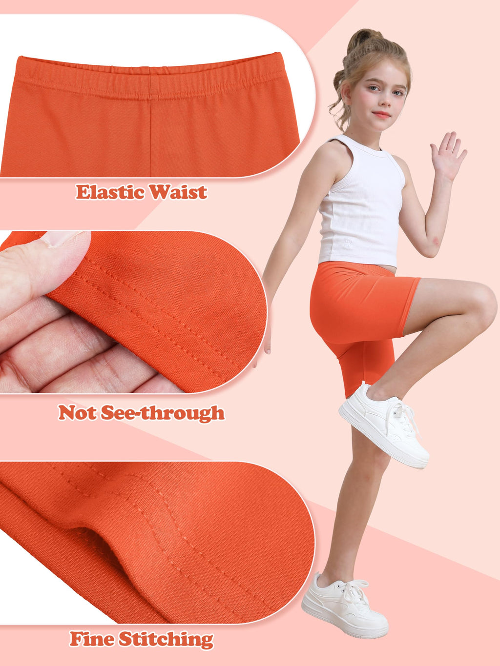Resinta 6 Pack Girls Bike Shorts Under Dress Dance Cartwheel Shorts for Toddler Kids Summer Clothes Multicolor