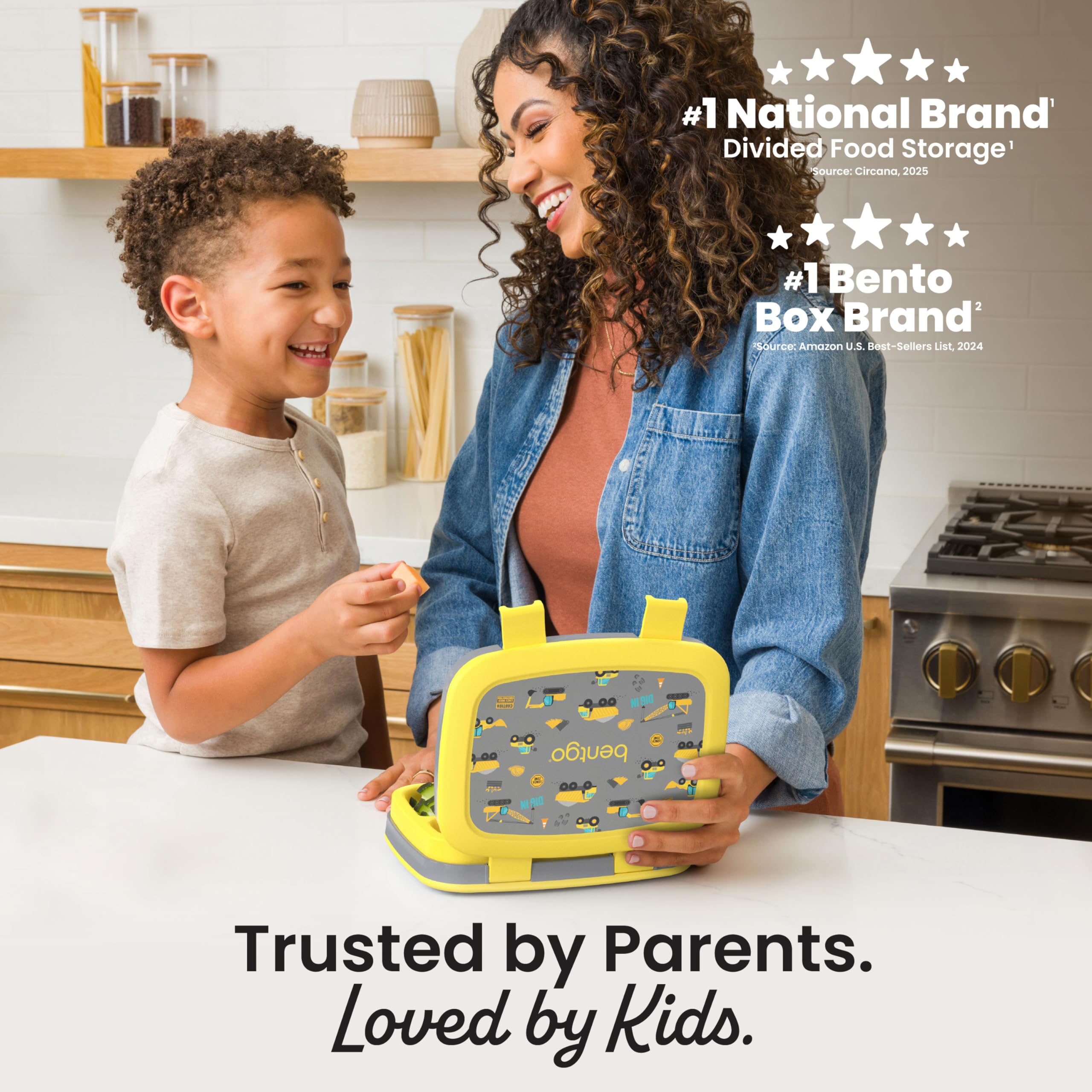 Bentgo Kids Prints Leak-Proof, 5-Compartment Bento-Style Kids Lunch Box - Ideal Portion Sizes for Ages 3-7, Durable, Drop-Proof, Dishwasher Safe, & PFAS & BPA-Free Materials (Unicorn)
