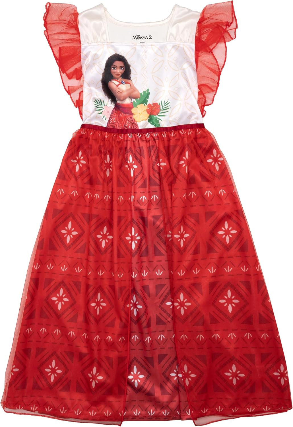 Disney Girls' Princess Dress Nightgown, Fantasy Gown, Soft & Cute Pajamas for Kids