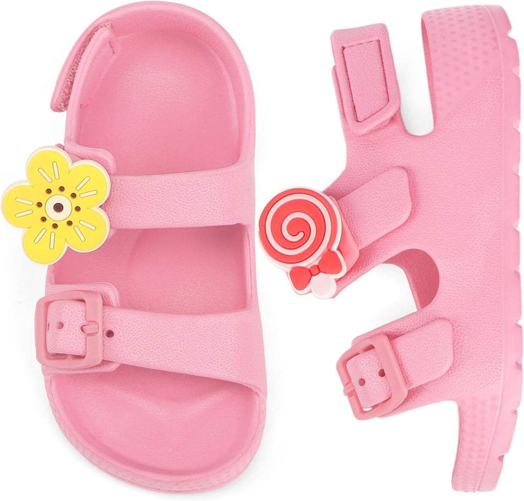 ChayChax Toddler Boys Girls Double Buckle Sandals Children's Adjustable Back Strap Water Sandal
