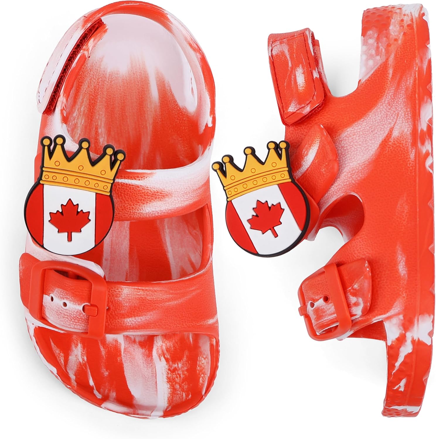 ChayChax Toddler Boys Girls Double Buckle Sandals Children's Adjustable Back Strap Water Sandal